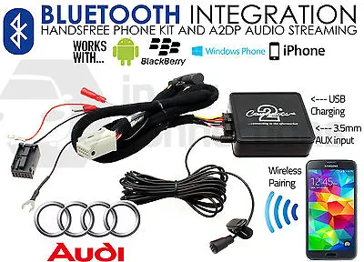 £92.99 • Buy Audi Bluetooth Streaming Handsfree Calls AUX MP3 IPhone IPod Sony HTC A4 2007 >